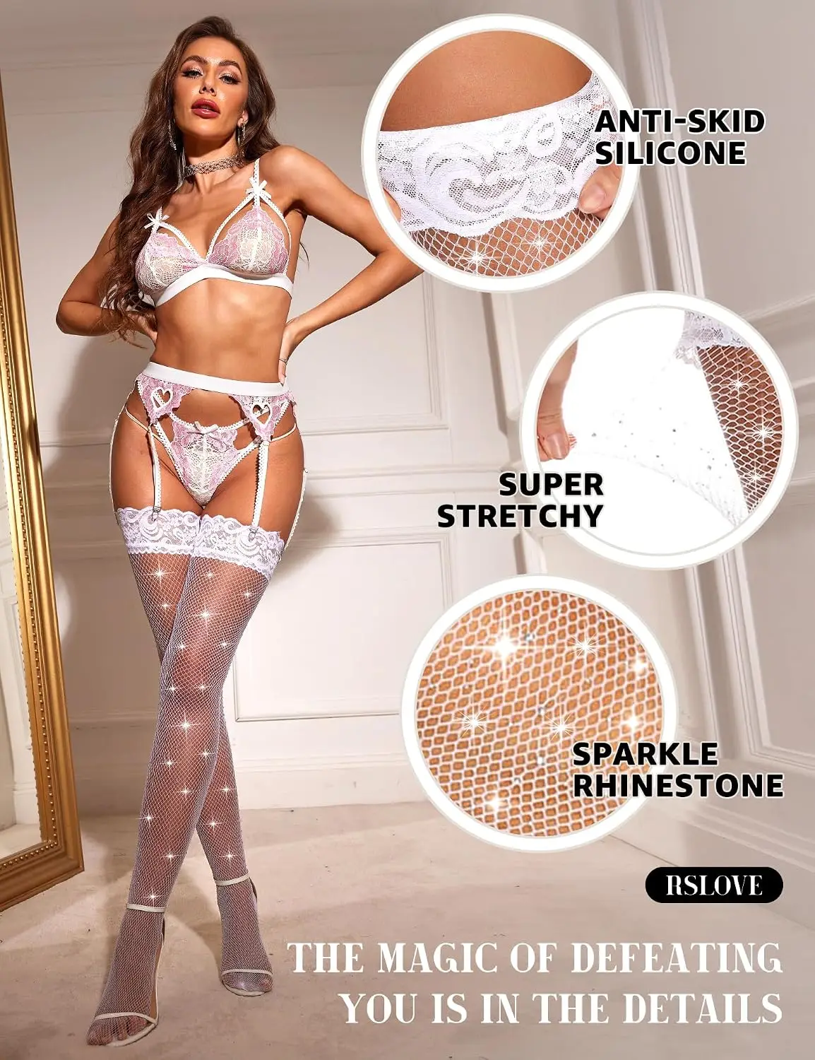Kadınlar için Seksi Diz Üstü Ç - Fishnet Stocking Women incelemesi ve fiyatı