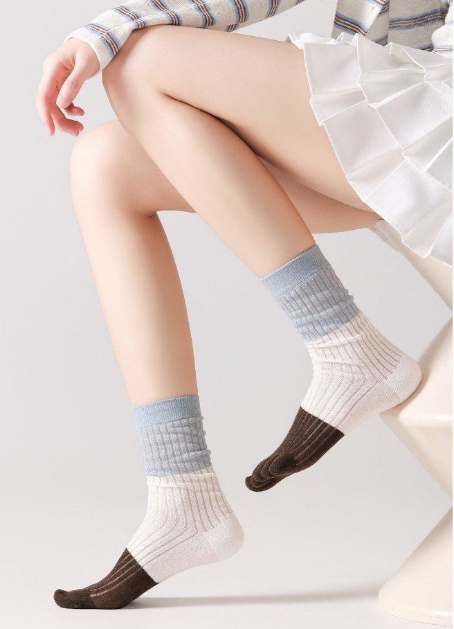 Kontrast Çizgili Beş Parmaklı  - Toe Sock Split incelemesi ve fiyatı